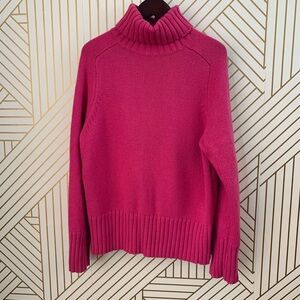 Gap Vintage Y2K 00s Gap Pink Ribbed wool cashmere angora blend cowl neck Sweater